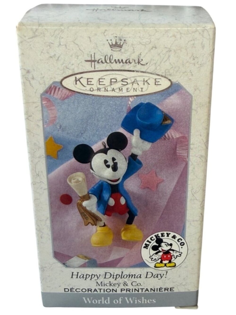Hallmark Disney World of Wishes Mickey Mouse "Happy Diploma Day!" Tree Ornament